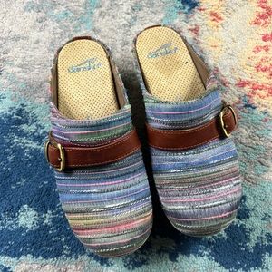 Dansko Womens Multicolor Clogs Size 37. US 6.5-7